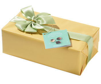 Gift-wrapped box with bow Yellow (250g)