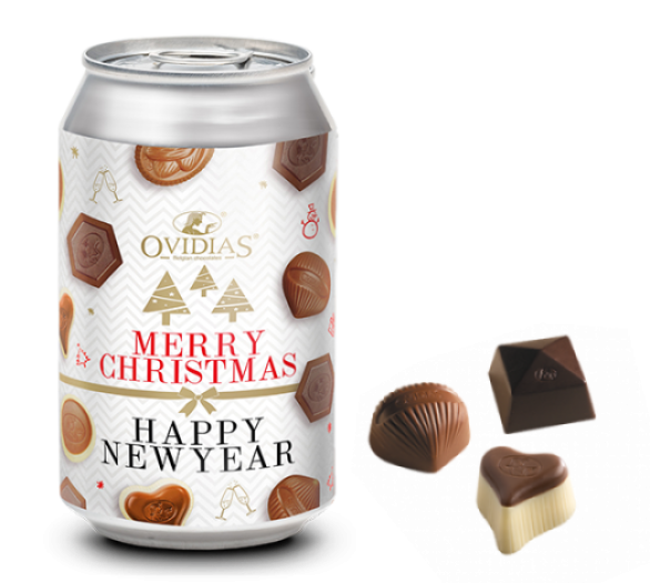 Canette Happy Holidays avec mélange de chocolats (95g)